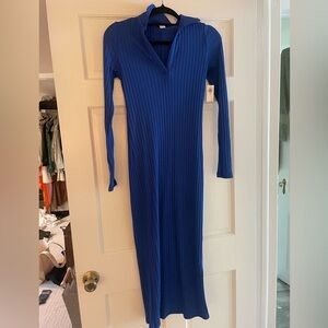 Old Navy Royal Blue Long Sleeve Dress XS TALL